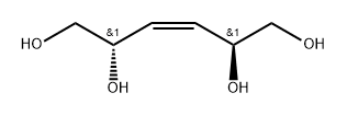 D-threo-Hex-3-enitol, 3,4-dideoxy-, (Z)- Struktur