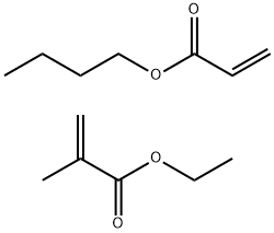 2-Propenoic acid, butyl ester, polymer with ethyl 2-methyl-2-propenoate Struktur