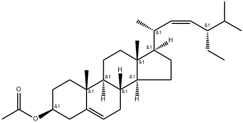 (22Z)-Stigmasta-5,22-diene-3β-ol acetate Struktur