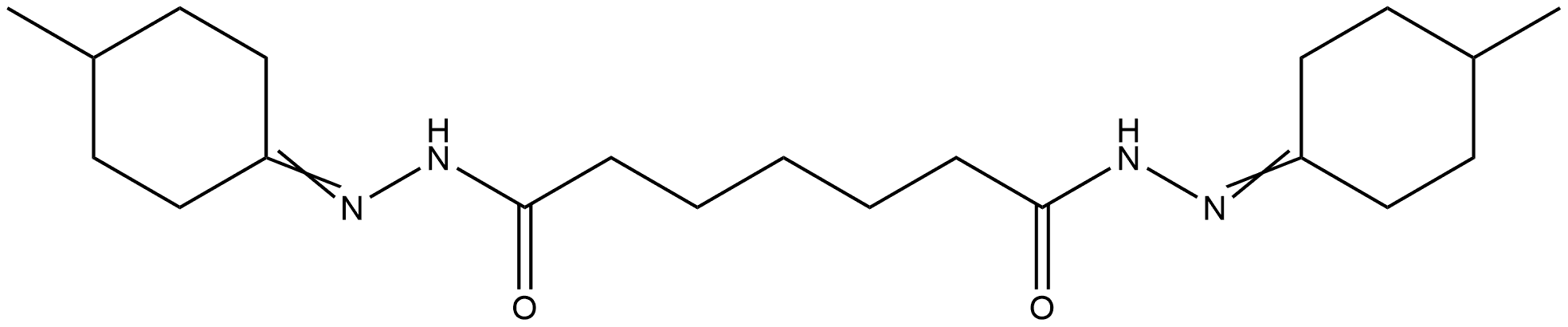 N'1,N'7-bis(4-methylcyclohexylidene)heptanedihydrazide Struktur