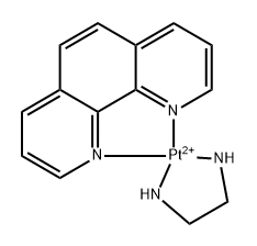 1,10-phenanthroline-platinum(II)-ethylenediamine Struktur