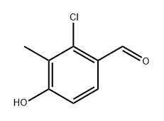 2-chloro-4-hydroxy-3-methylbenzaldehyde Struktur