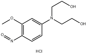 2,2′-[(3-Methoxy-4-nitrosophenyl)imino]bis-ethanol-monohydrochlorid Struktur