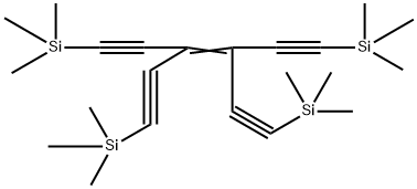 Silane, 1,1'-[3,4-bis[2-(trimethylsilyl)ethynyl]-3-hexene-2,5-diyne-1,6-diyl]bis[1,1,1-trimethyl- Struktur