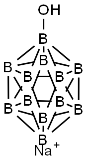 Sodium hydroxydodecaborate Struktur