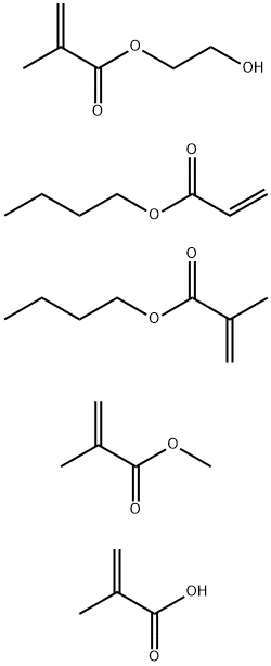 Butyl acrylate, polymer with butyl methacrylate, hydroxyethyl methacrylate, methacrylic acid and methyl methacrylate Struktur