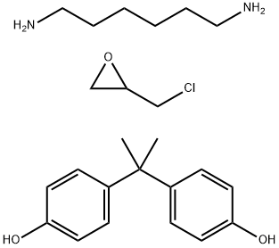 Phenol,4,4'-(1-methylethylidene)bis-,polymer with(chloromethyl)oxirane and 1,6-hexanediamine Struktur