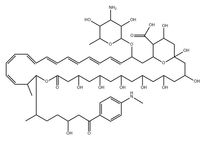 Candicidin D, 40-demethyl-3,7-dideoxo-3,5,7-trihydroxy-N47-methyl-, cyclic 15,19-hemiacetal (9CI) Struktur