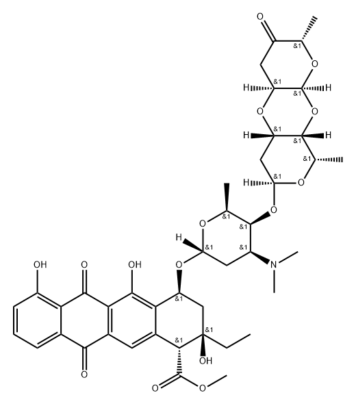 Aclacinomycin B Struktur