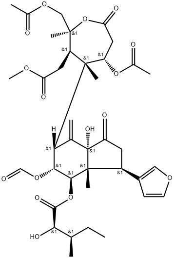 PRIEURIANIN FROM GUAREA TRICHILIOIDES Struktur