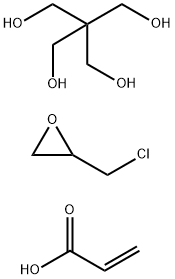 1,3-Propanediol, 2,2-bis(hydroxymethyl)-, polymer with (chloromethyl)oxirane, 2-propenoate Struktur