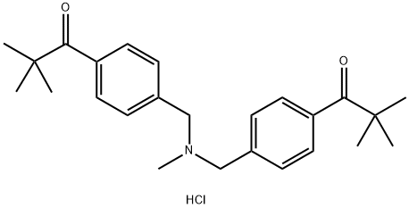 N,N-BIS(4-PIVALOYLBENZYL)METHYLAMINE HYDROCHLORIDE) Struktur