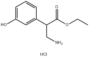 ethyl4-amino-3-(3-hydroxyphenyl)butanoate hydrochloride Struktur