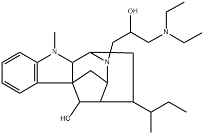 (17R)-α-[(Diethylamino)methyl]-17-hydroxy-4,21-secoajmalan-4-ethanol Struktur