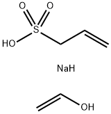 2-Propene-1-sulfonic acid, sodium salt, polymer with ethenol Struktur