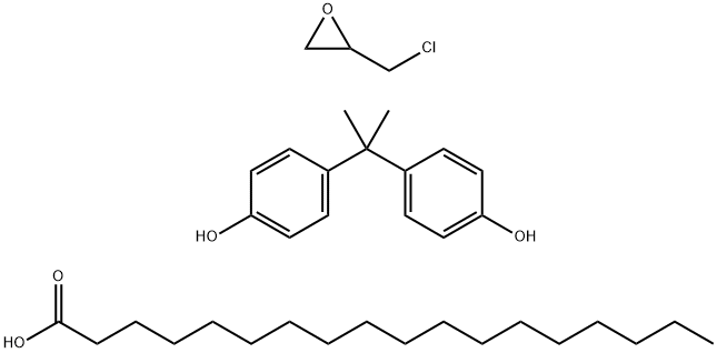 Phenol,4,4'-(1-methylethylidene)bis-,polymer with(chloromethyl)oxirane,octadecanoate Struktur