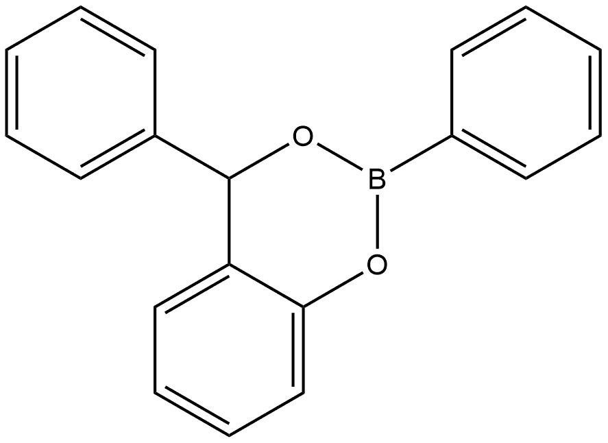 4H-1,3,2-Benzodioxaborin, 2,4-diphenyl- Struktur