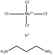 propyldiammonium manganese tetrachloride Struktur