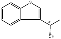 Benzo[b]thiophene-3-methanol, α-methyl-, (αS)- Struktur