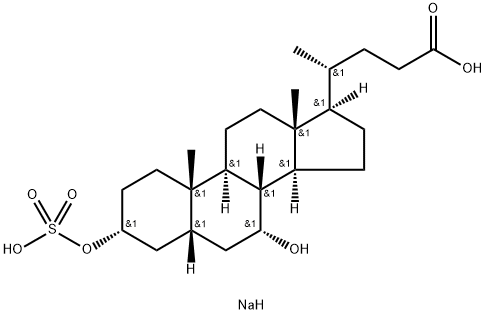 (3α,5β,7α)-7-Hydroxy-3-(sulfooxy)-cholan-24-oic Acid DisodiuM Salt Struktur