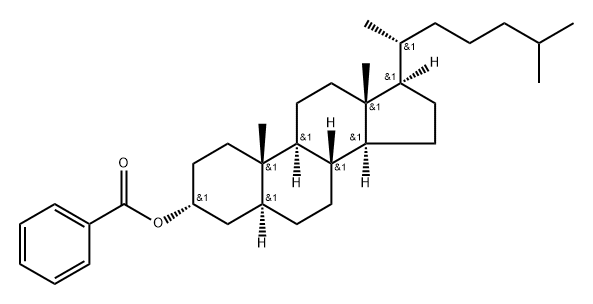 Benzoic acid 5α-cholestan-3α-yl ester Struktur