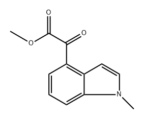 1H-Indole-4-acetic acid, 1-methyl-α-oxo-, methyl ester Struktur