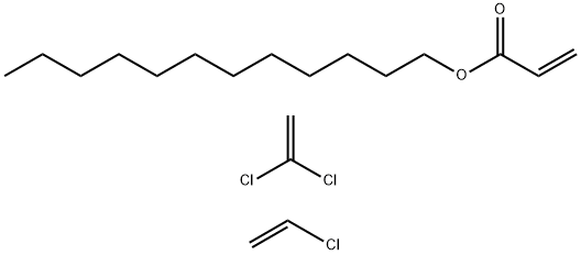 2-Propenoic acid,dodecyl ester,polymer with chloroethene and 1,1-dichloroethene Struktur