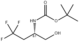 tert-Butyl N-[(2S)-4,4,4-trifluoro-1-hydroxybutan-2-yl]carbamate Struktur