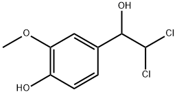 Benzenemethanol, α-(dichloromethyl)-4-hydroxy-3-methoxy- Struktur