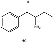 2-Amino-1-phenylbutan-1-ol hydrochloride Struktur