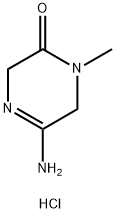 2(1H)-Pyrazinone, 5-amino-3,6-dihydro-1-methyl-, hydrochloride (1:1) Struktur