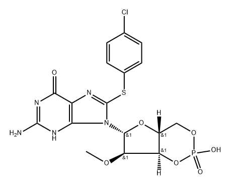 8-pCPT-2'-O-Me-cGMP Struktur