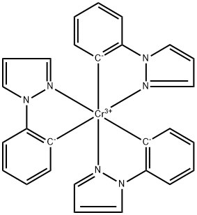 Tris(2-(1H-pyrazol-1-yl)phenyl)chromium Struktur