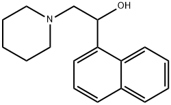 α-(Piperidinomethyl)-1-naphthalenemethanol Struktur