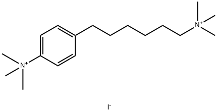 Benzenehexanaminium, N,N,N-trimethyl-4-(trimethylammonio)-, iodide (1:2) Struktur