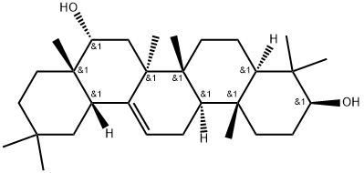 齊墩果烷-12-烯-3Β,16Α-二醇, 64188-27-8, 結(jié)構(gòu)式