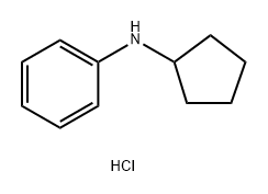 Benzenamine, N-cyclopentyl-, hydrochloride (1:1) Struktur