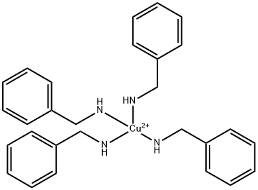 Copper(2+) tetrakis(benzenemethanamine)- Struktur