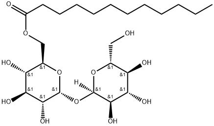 α-D-Glucopyranoside, α-D-glucopyranosyl, 6-dodecanoate Struktur