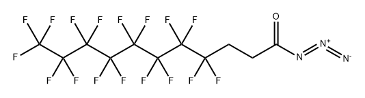 Undecanoyl azide, 4,4,5,5,6,6,7,7,8,8,9,9,10,10,11,11,11-heptadecafluoro- Struktur