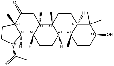 Lup-20(29)-en-16-one, 3-hydroxy-, (3β)- Struktur