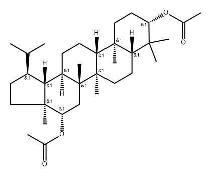 Lupane-3,16-diol, diacetate, (3β,16β)- (9CI) Struktur