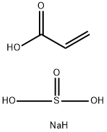 2-Propenoic acid, telomer with sodium hydrogen sulfite Struktur