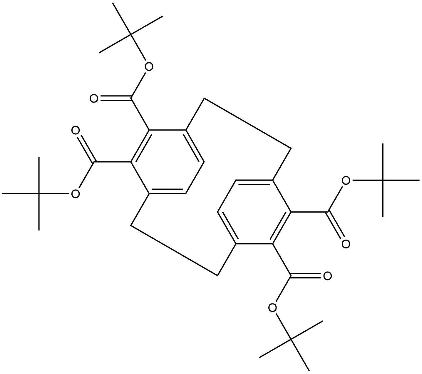 Tricyclo[8.2.2.24,7]hexadeca-4,6,10,12,13,15-hexaene-5,6,11,12-t Struktur