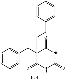 5-(α-Methylbenzyl)-5-phenethyl-2-sodiooxy-4,6(1H,5H)-pyrimidinedione Struktur