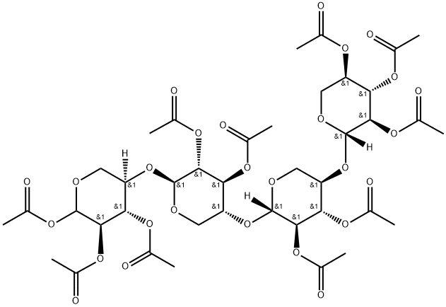 Xylotetraose Decaacetate Struktur