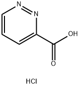 3-Pyridazinecarboxylic acid, hydrochloride (1:1) Struktur