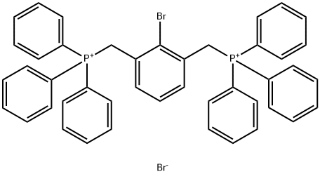 Phosphonium, [(2-bromo-1,3-phenylene)bis(methylene)]bis[triphenyl-, dibromide (9CI) Struktur