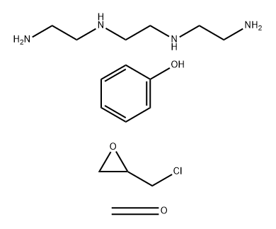 Formaldehyde, polymer with N,N'-bis (2-aminoethyl)-1,2-ethanediamine, (chloromethyl) oxirane and phenol Struktur