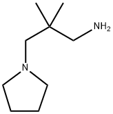 1-Pyrrolidinepropanamine,beta,beta-dimethyl-(9CI) Struktur